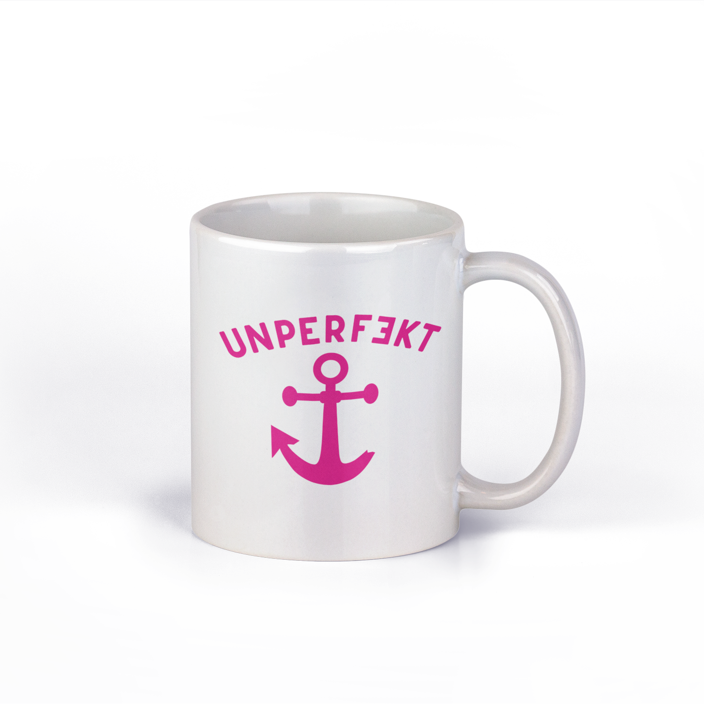 Original SAYSORRY Designer Tasse »Unperfekt Anker in Pink«