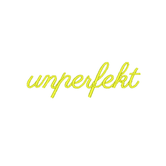 Premium Unisex Oversize T-Shirt »unperfekt in Neon im Retro-Style bestickt« Unisex 100% Organic (Kopie)