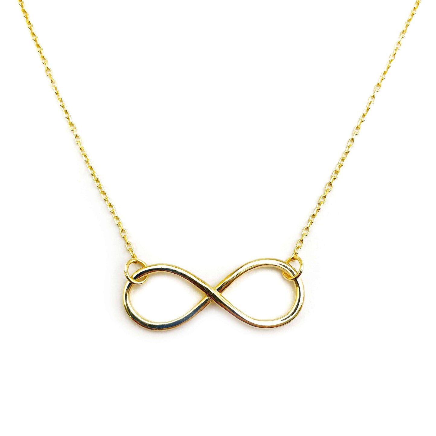 Edle Halskette in Gelbgold aus 925 Silber »Unendlichkeit« SAYSORRY