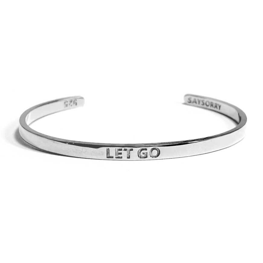 »Let go« Armreif aus 925er Silber SAYSORRY