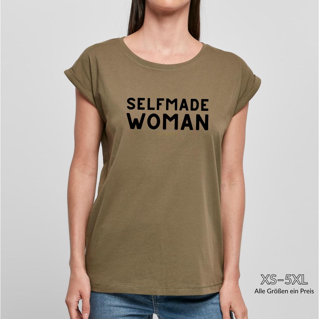 Organic Alle-Größen-Shirt »Selfmade Woman« Shirt SAYSORRY
