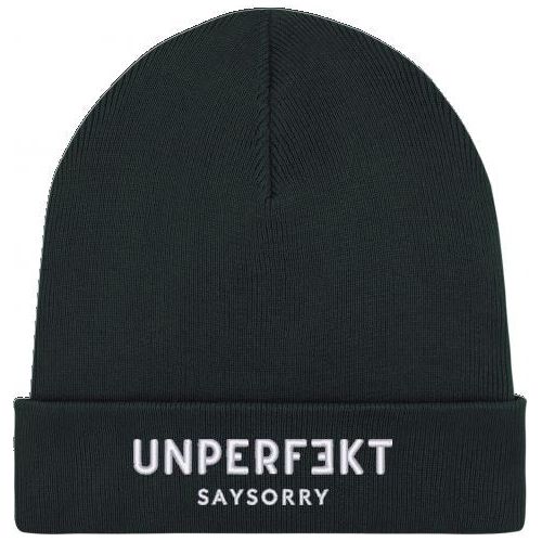 Organic Beanie »Unperfekt« Shirt SAYSORRY Black OS