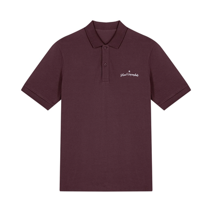 100% Organic Herren Polo-Shirt »Herr Unperfekt« hochwertig bestickt