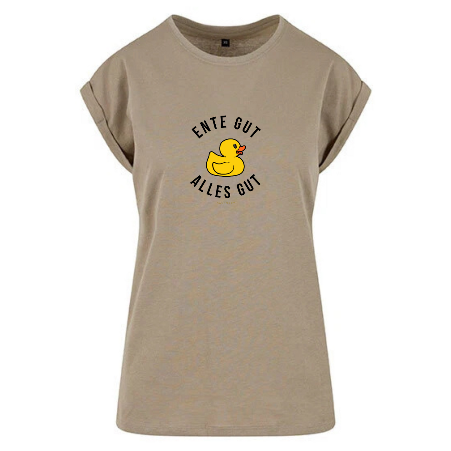 100% Organic Figurschmeichler Shirt »Ente Gut Alles Gut«