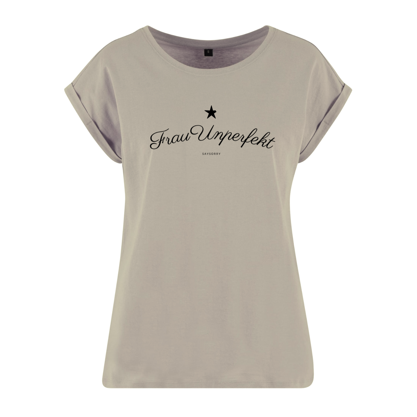 Organic Alle-Größen-Shirt »Frau Unperfekt mit dem abgebrochenen Stern«