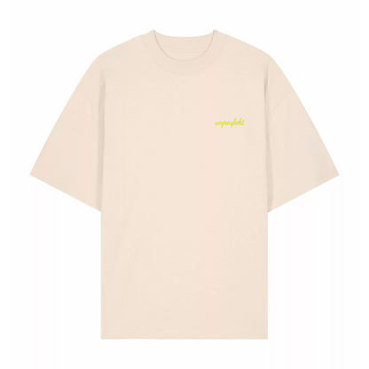 Premium Oversize T-Shirt »unperfekt in Neon im Retro-Style bestickt« Unisex 100% Organic (Kopie)
