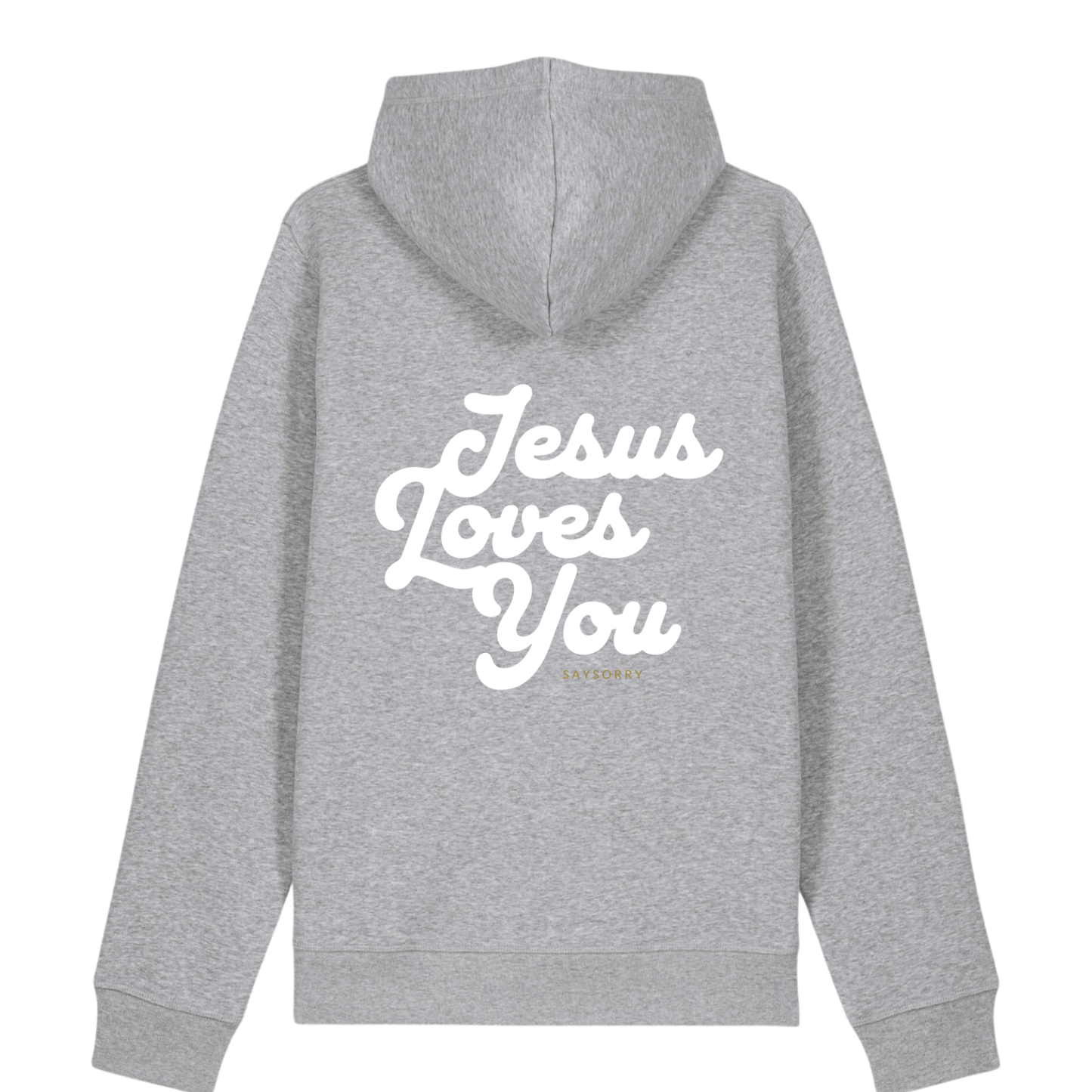 100% Organic unisex Hoodie in vielen Farben »Jesus Loves You«