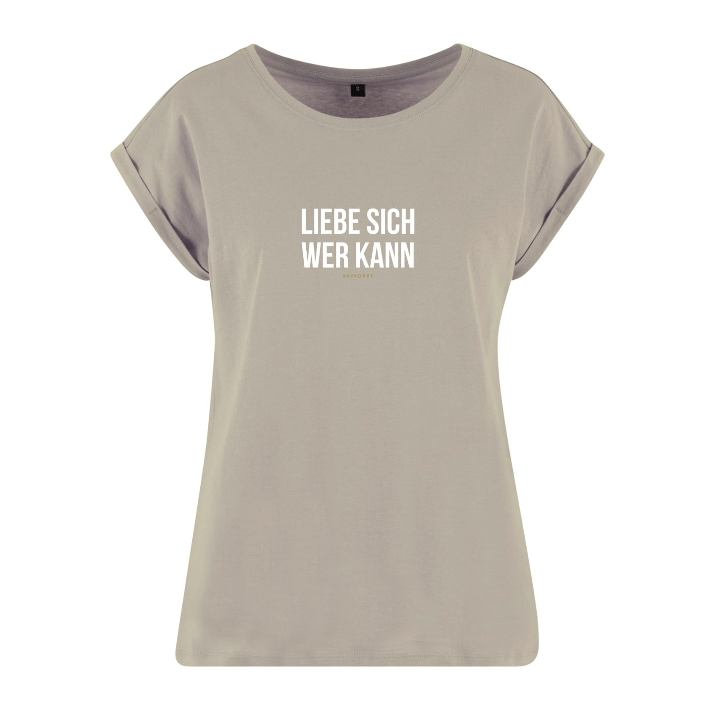 Organic Alle-Größen-Shirt »Liebe sich wer kann«