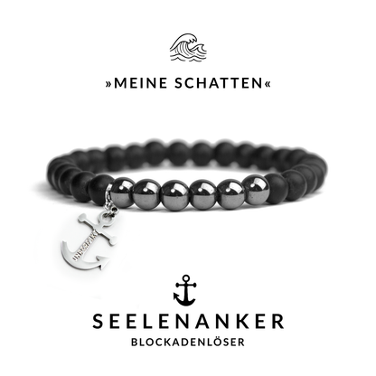 Seelenanker »Meine Schatten« Blockadenlöser-Armband aus Hämatit und Onyx
