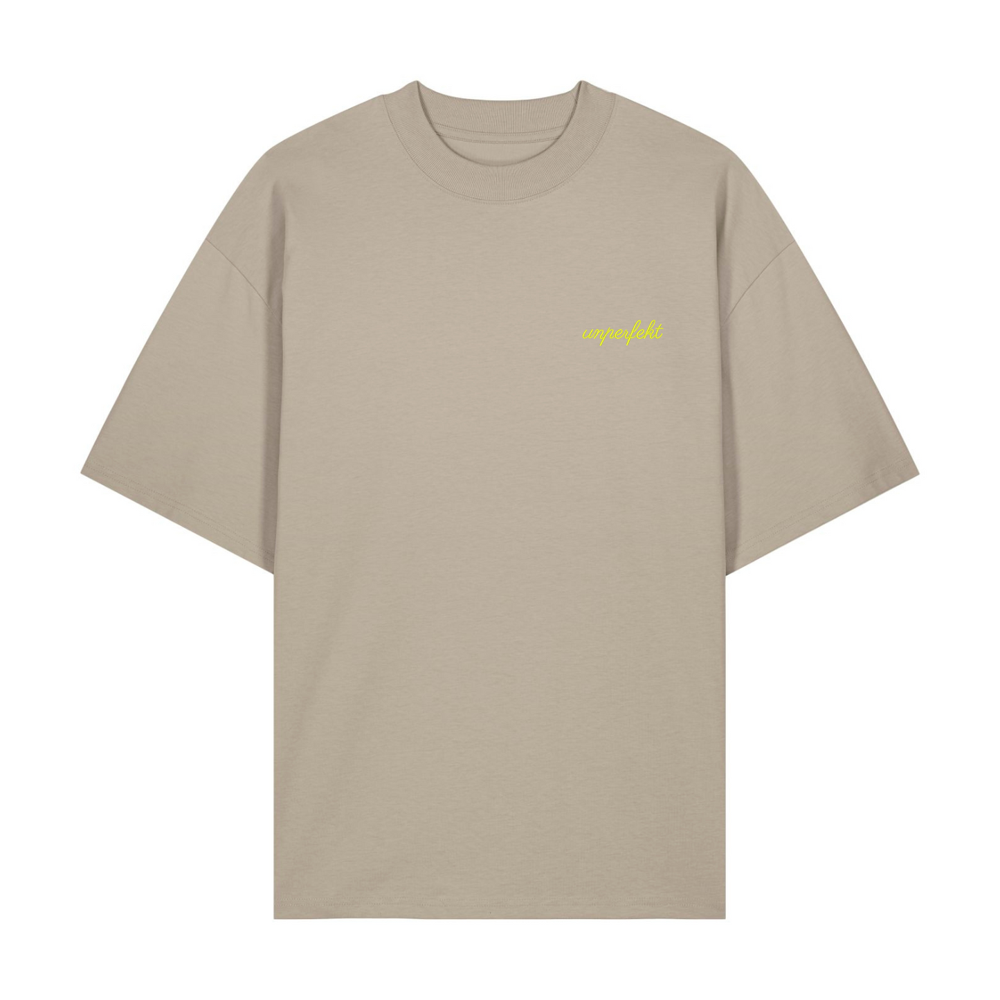 Premium Oversize T-Shirt »unperfekt in Neon im Retro-Style bestickt« Unisex 100% Organic (Kopie)