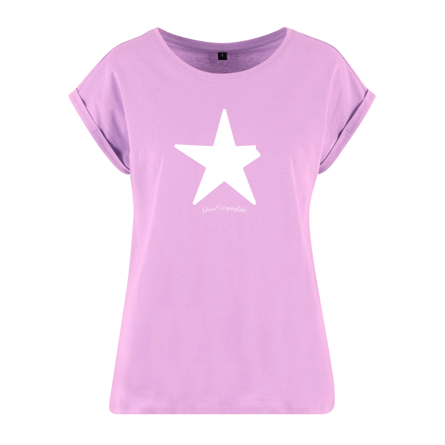 Organic Alle-Größen-Shirt »Unperfekt Stern Weiß im Vintage-Look«