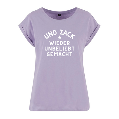 Organic Alle-Größen-Shirt weiss »Und Zack. Wieder unbeliebt gemacht.«