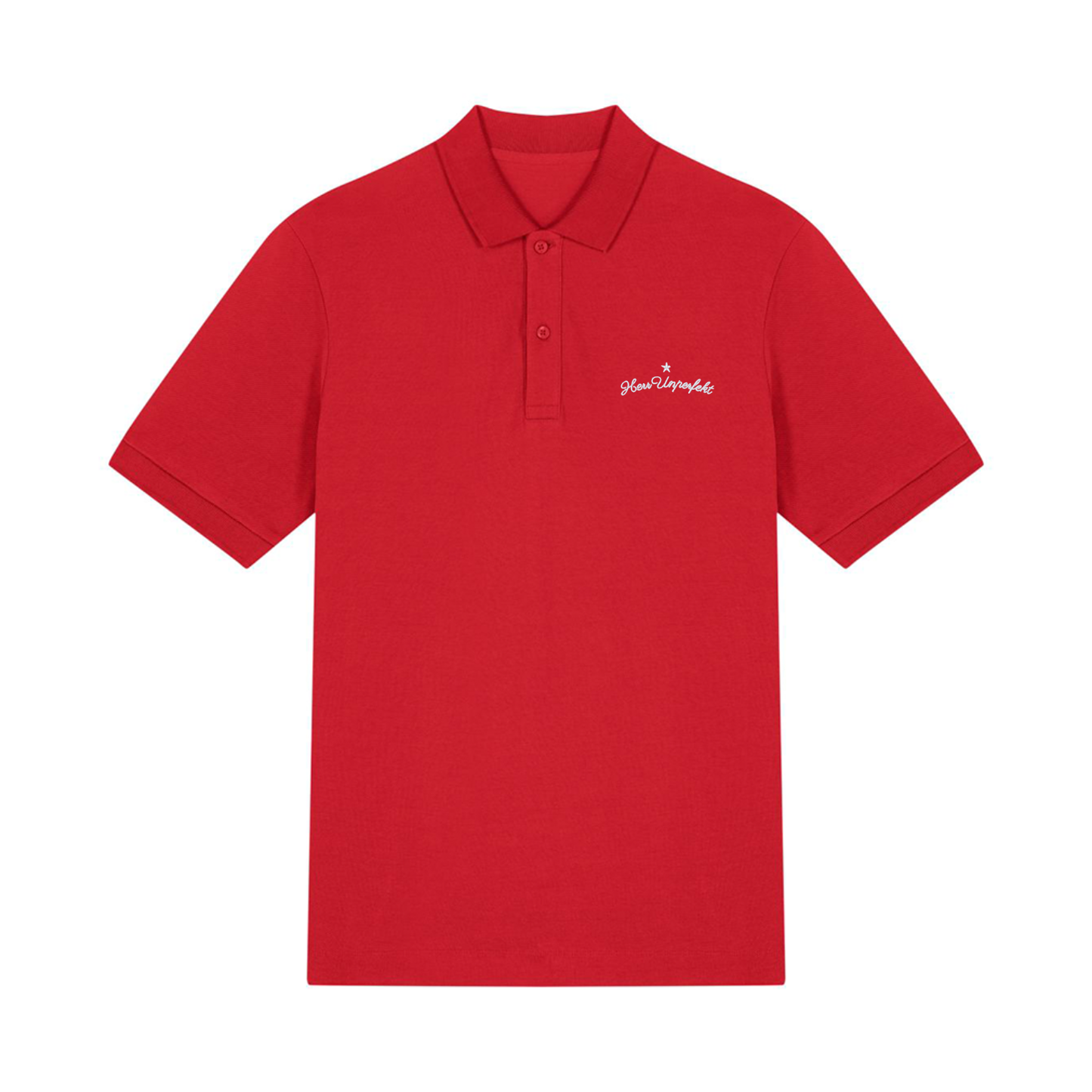 100% Organic Herren Polo-Shirt »Herr Unperfekt« hochwertig bestickt