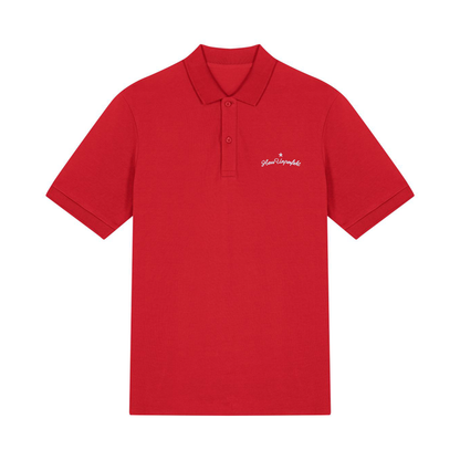 100% Organic Herren Polo-Shirt »Herr Unperfekt« hochwertig bestickt
