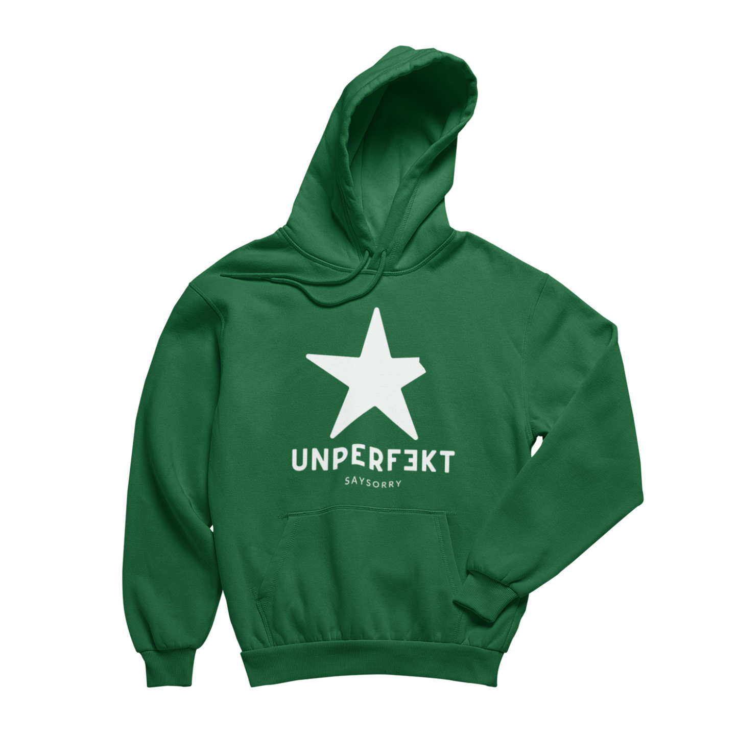 Unisex Hoodie »unperfekt mit großem Stern« inkl. Tote Bag zur Wahl