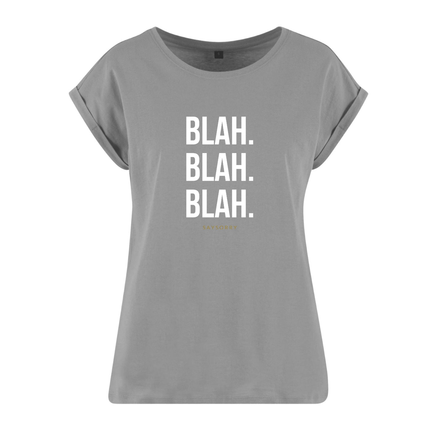 Organic Alle-Größen-Shirt »Blah. Blah. Blah.«