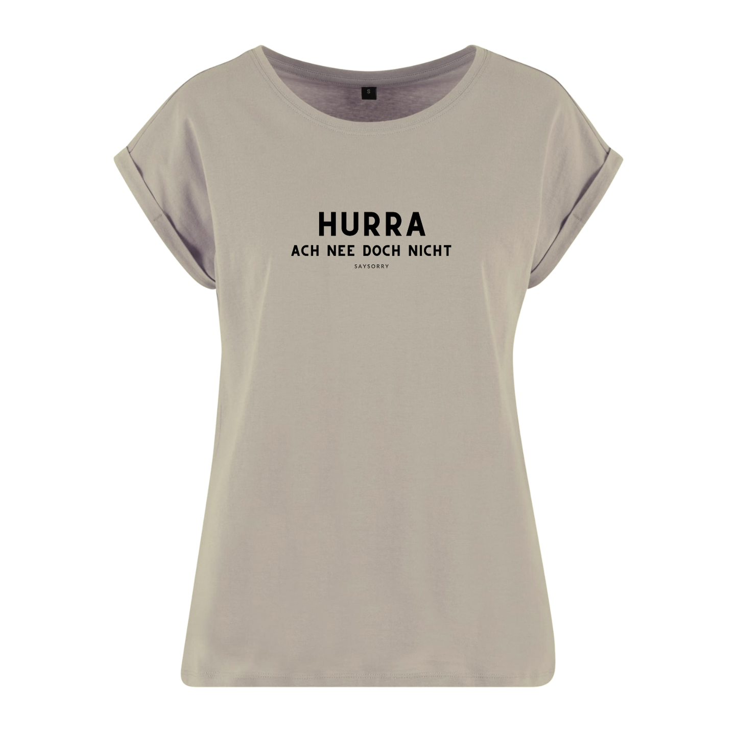 Organic Alle-Größen-Shirt »Hurra! Ach nee doch nicht«