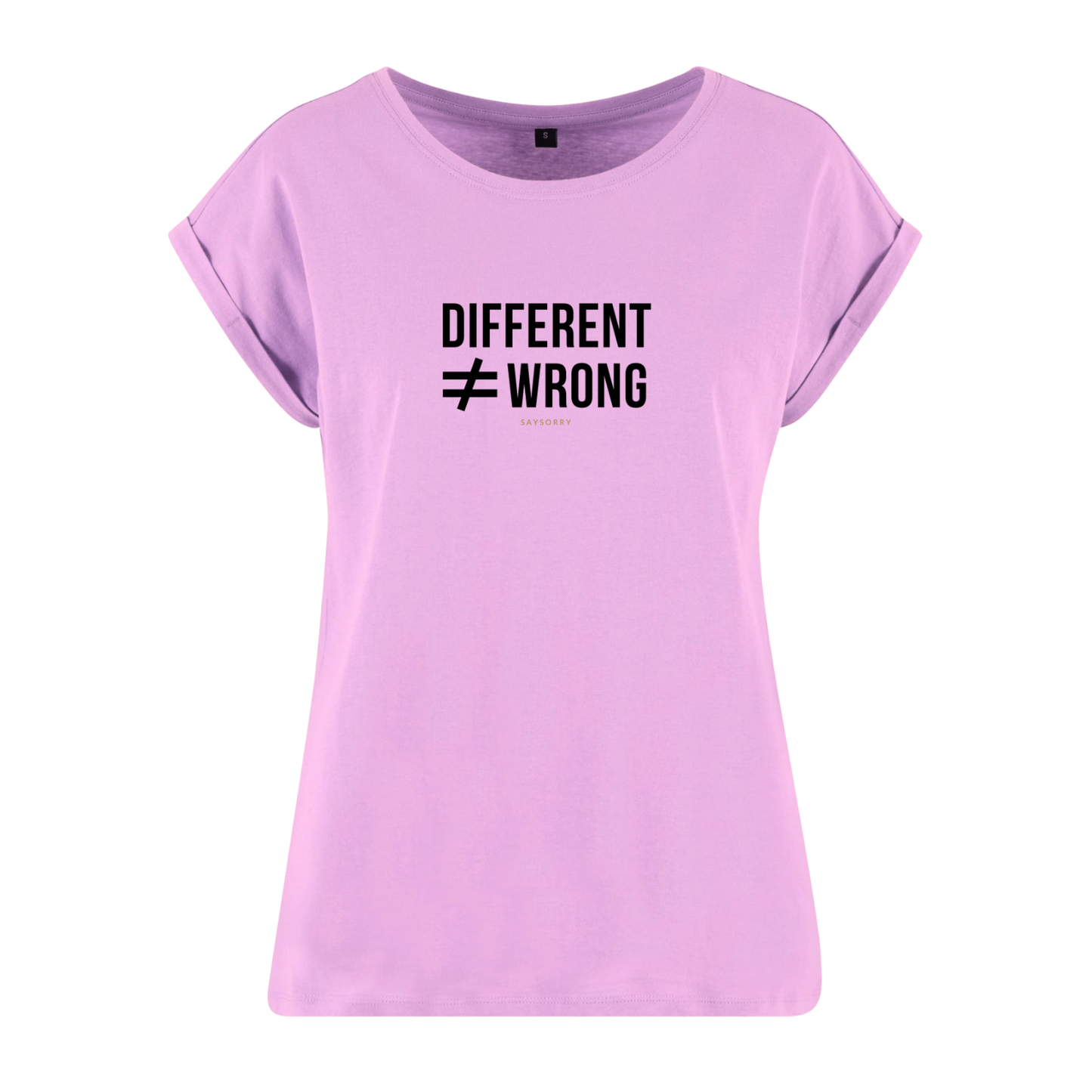Organic Alle-Größen-Shirt weiss »Different ≠ Wrong«