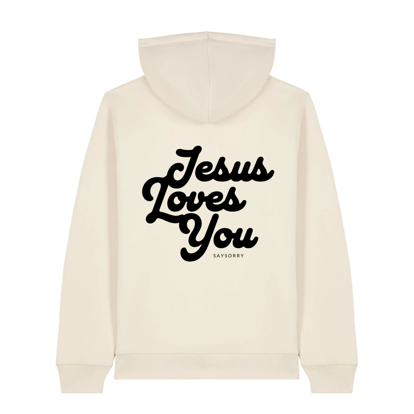 100% Organic unisex Hoodie in vielen Farben »Jesus Loves You«