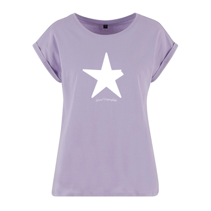 Organic Alle-Größen-Shirt »Unperfekt Stern Weiß im Vintage-Look«