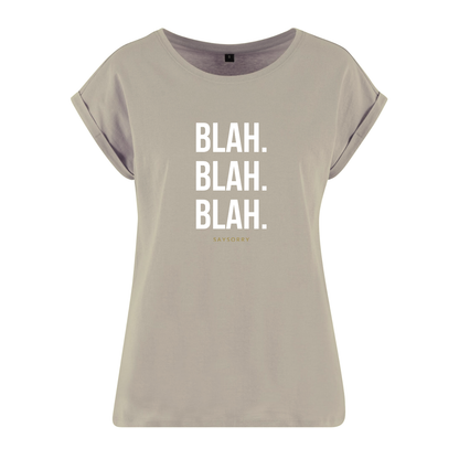 Organic Alle-Größen-Shirt »Blah. Blah. Blah.«
