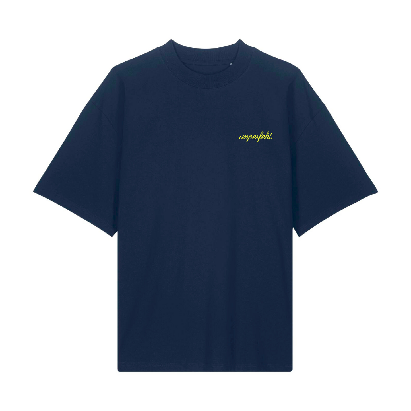 Premium Oversize T-Shirt »unperfekt in Neon im Retro-Style bestickt« Unisex 100% Organic (Kopie)