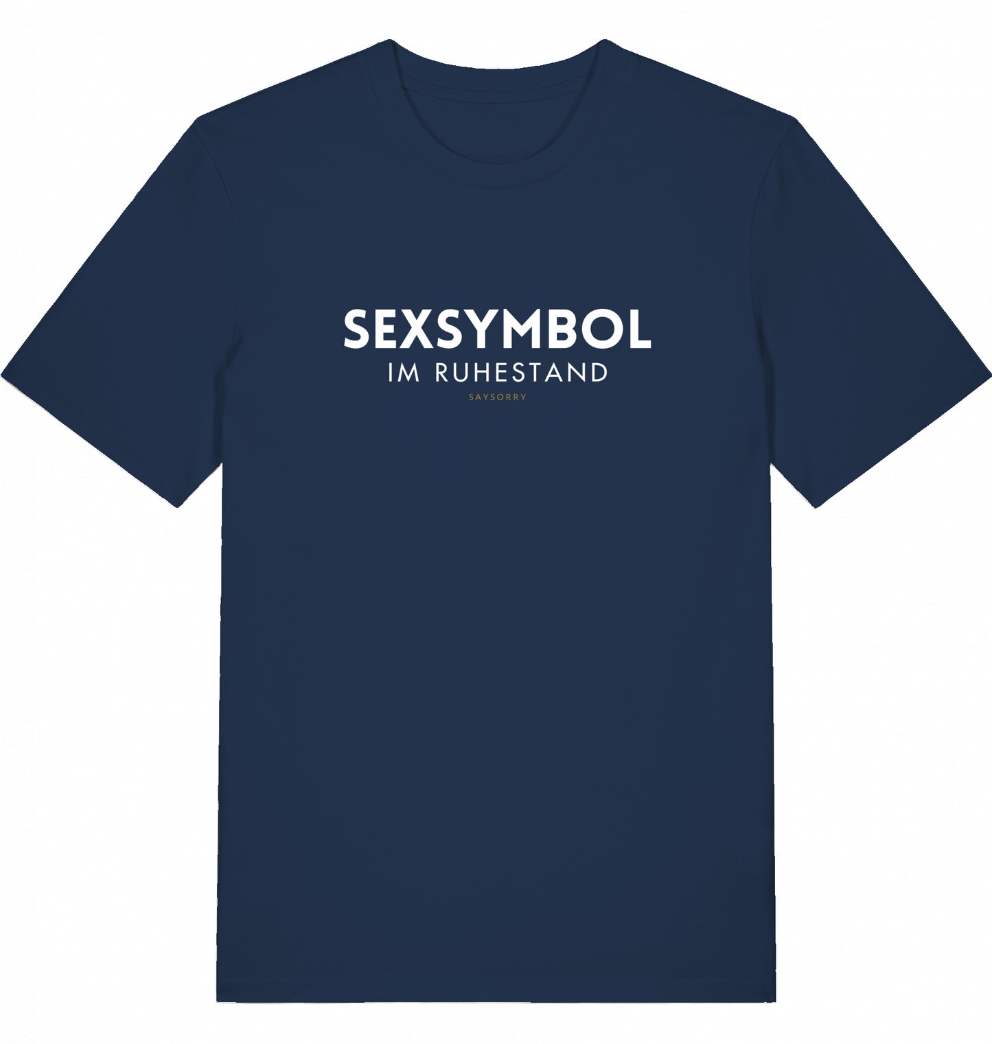 100% Organic Herren Shirt »Sexsymbol im Ruhestand«