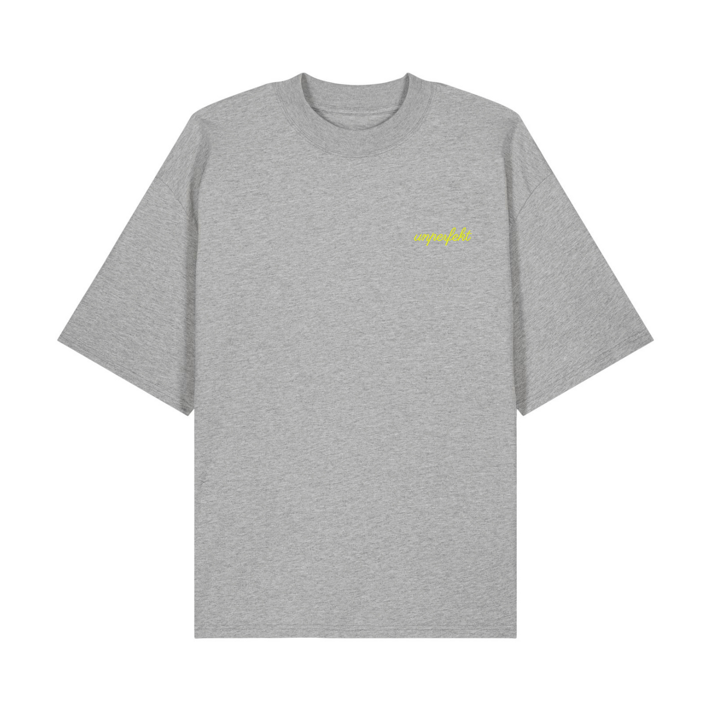 Premium Oversize T-Shirt »unperfekt in Neon im Retro-Style bestickt« Unisex 100% Organic (Kopie)