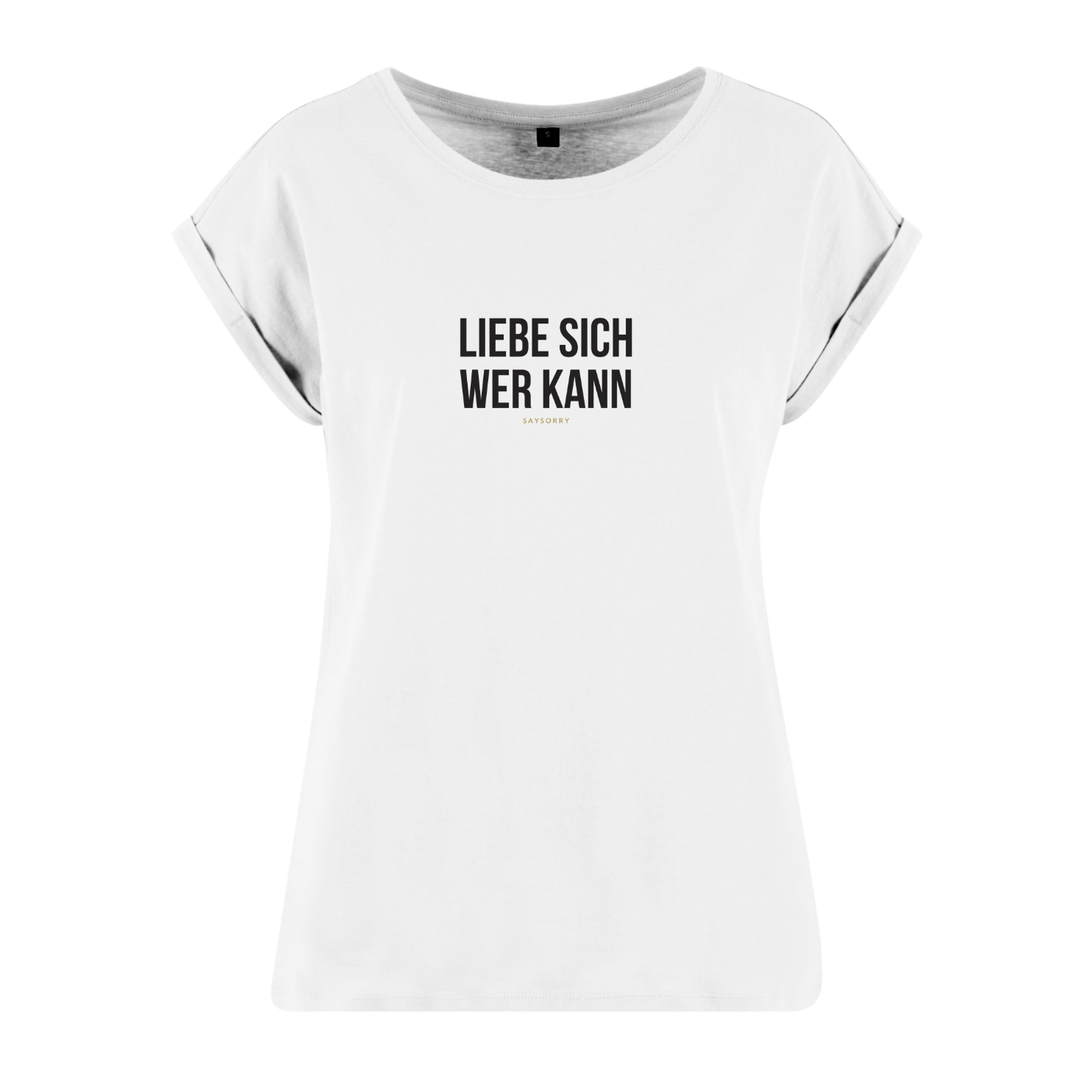 Organic Alle-Größen-Shirt »Liebe sich wer kann«