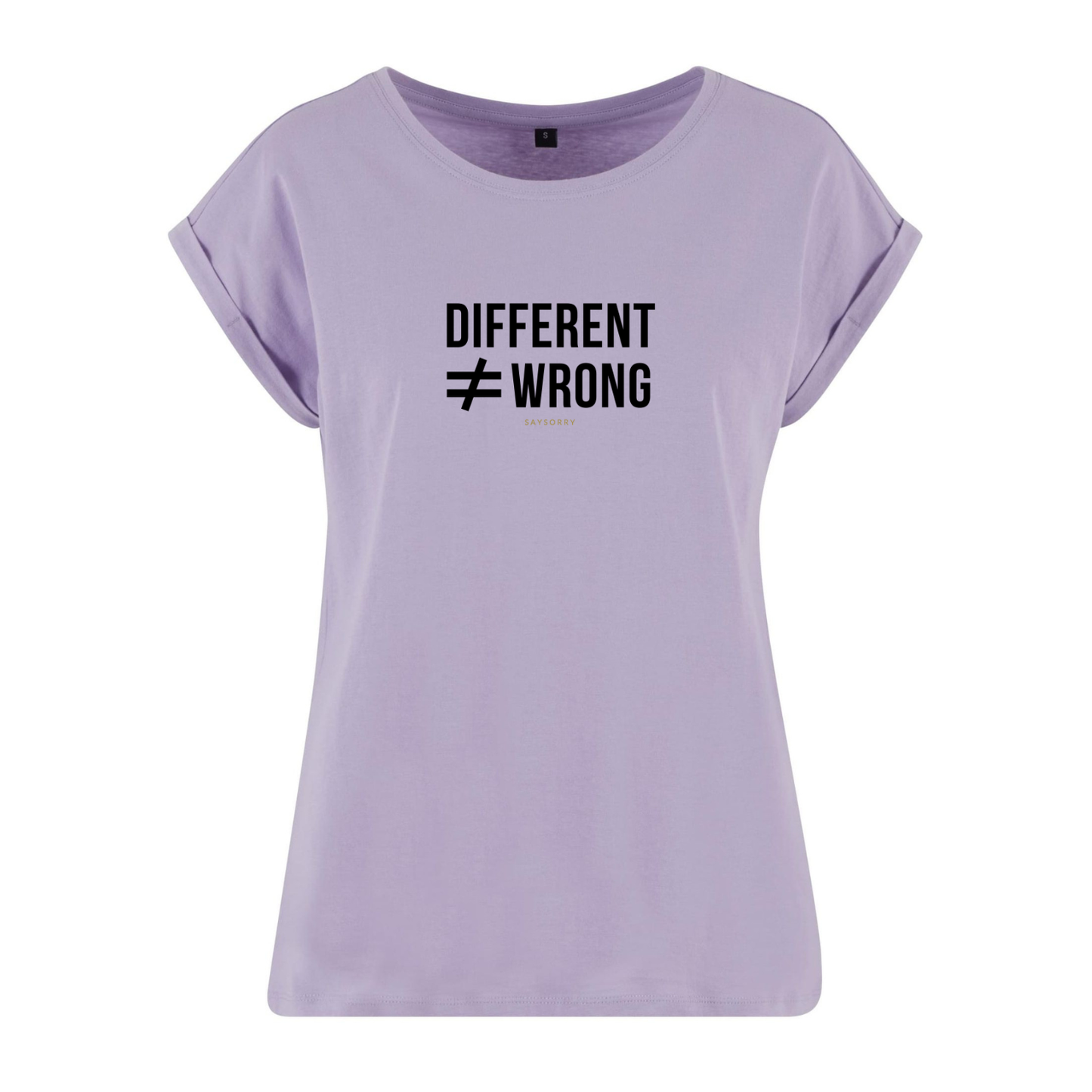 Organic Alle-Größen-Shirt weiss »Different ≠ Wrong«