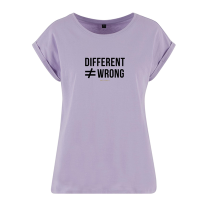 Organic Alle-Größen-Shirt weiss »Different ≠ Wrong«