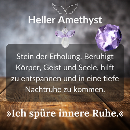 Unperfekt-Schutzengel Nr. 7 von 10 »Heller Amethyst« für Dich oder als Geschenkidee