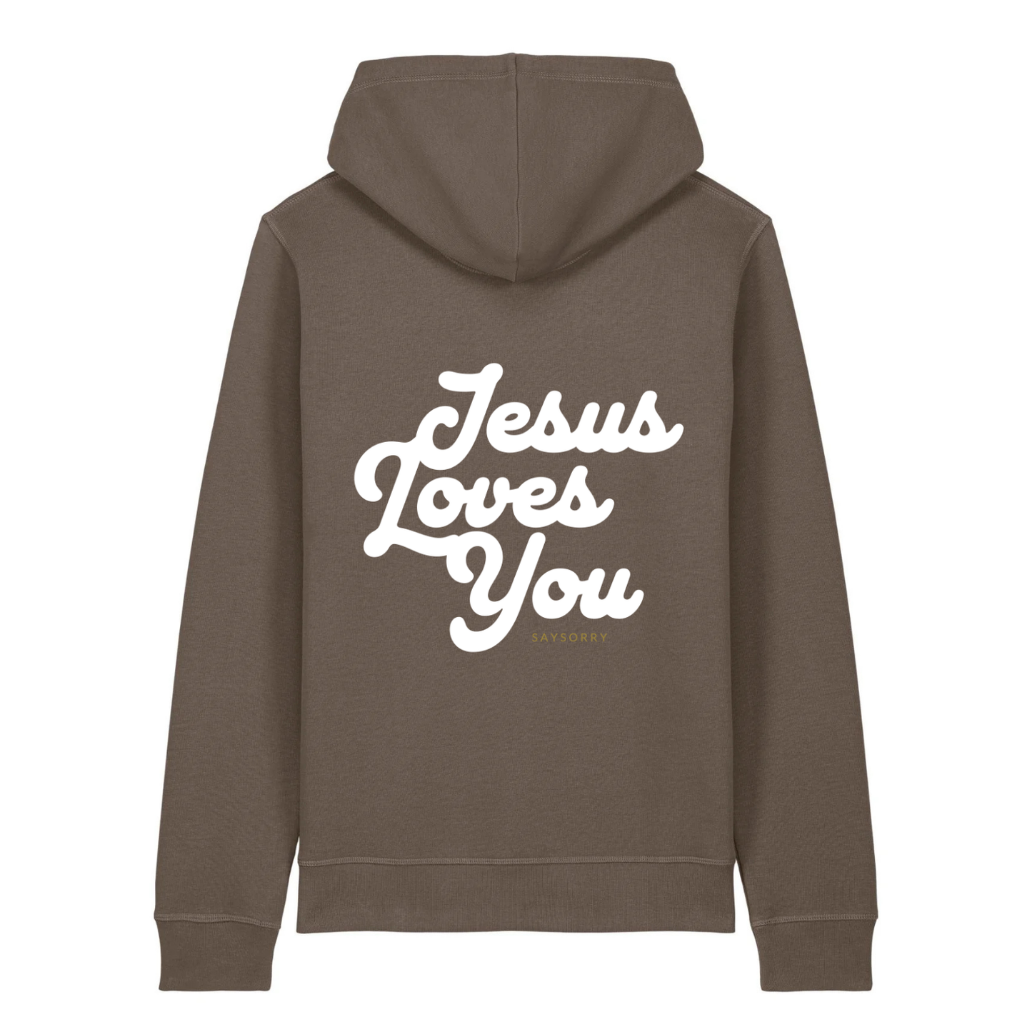 100% Organic unisex Hoodie in vielen Farben »Jesus Loves You«