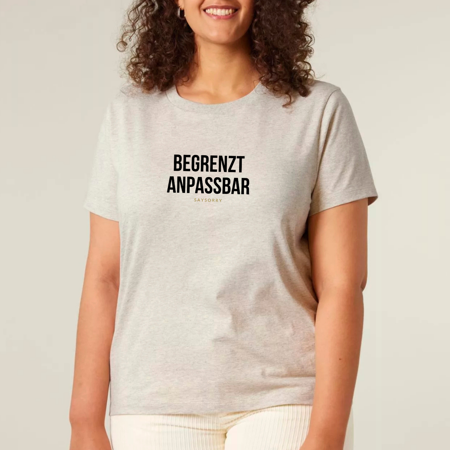Klassisches Damen Shirt »Begrenzt anpassbar« 100% Organic