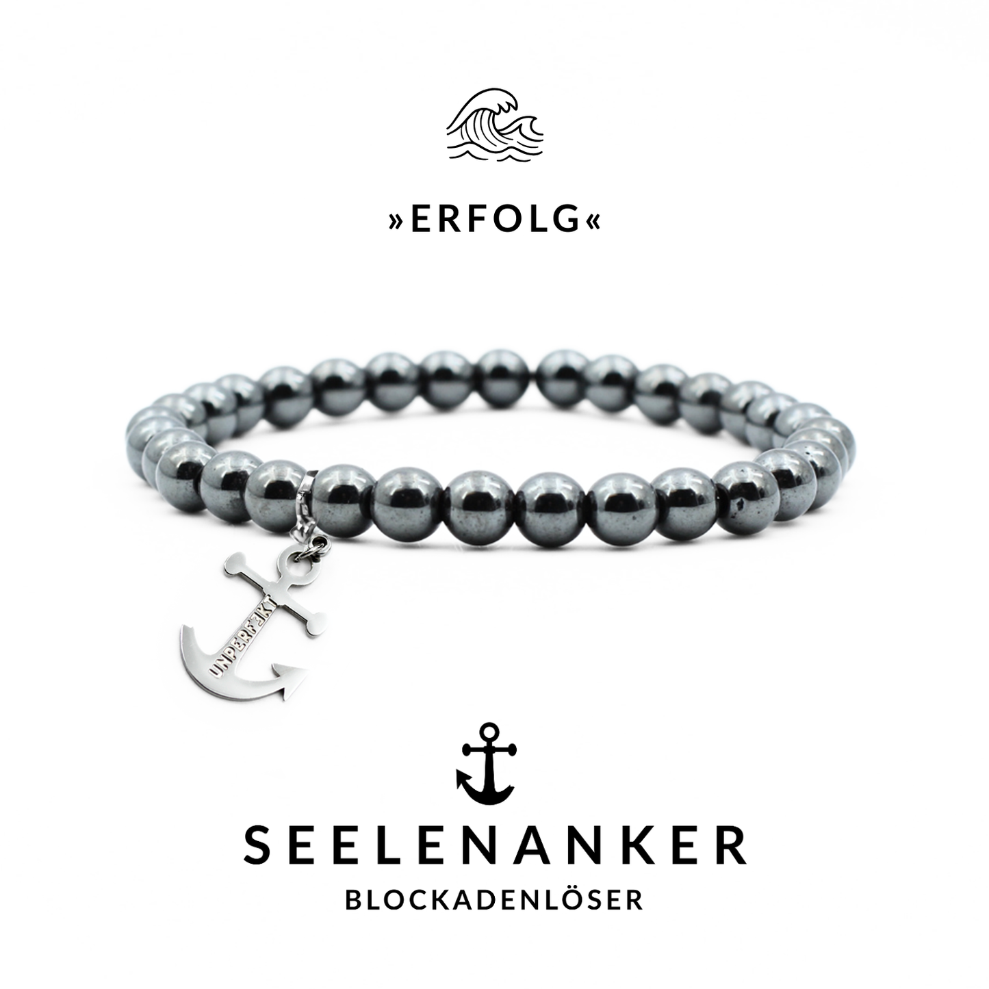 Seelenanker »Erfolg« Blockadenlöser-Armband  aus echtem Hämatit
