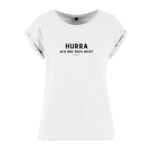 Organic Alle-Größen-Shirt »Hurra! Ach nee doch nicht«