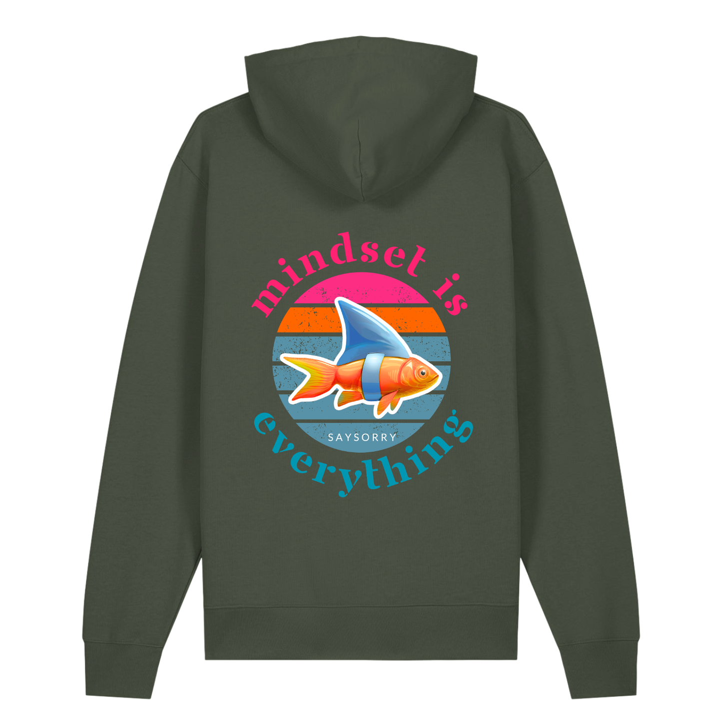 100% Organic unisex Hoodie in vielen Farben »Mindset is Everything«