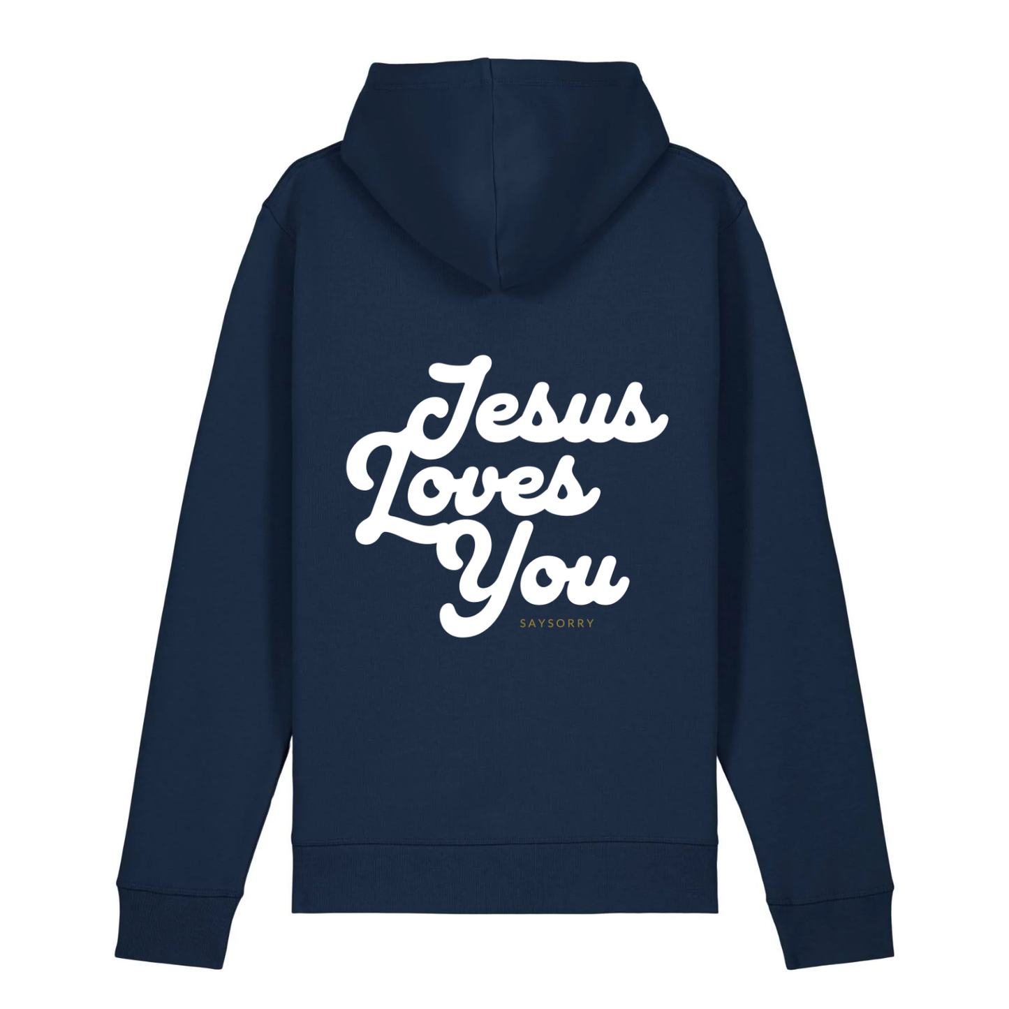 100% Organic unisex Hoodie in vielen Farben »Jesus Loves You«
