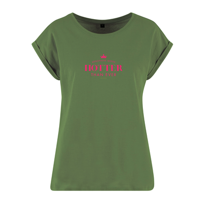 Organic Alle-Größen-Shirt »Menopause Queen Hotter than Ever«