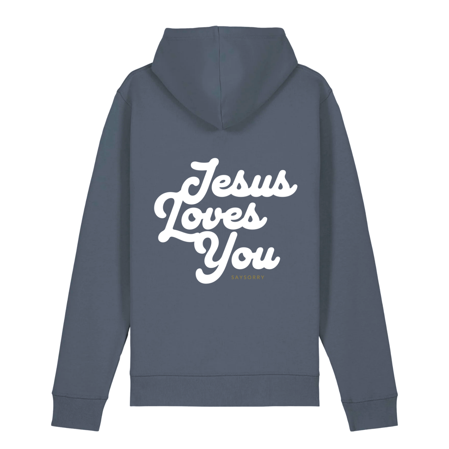 100% Organic unisex Hoodie in vielen Farben »Jesus Loves You«