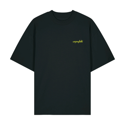 Premium Oversize T-Shirt »unperfekt in Neon im Retro-Style bestickt« Unisex 100% Organic (Kopie)