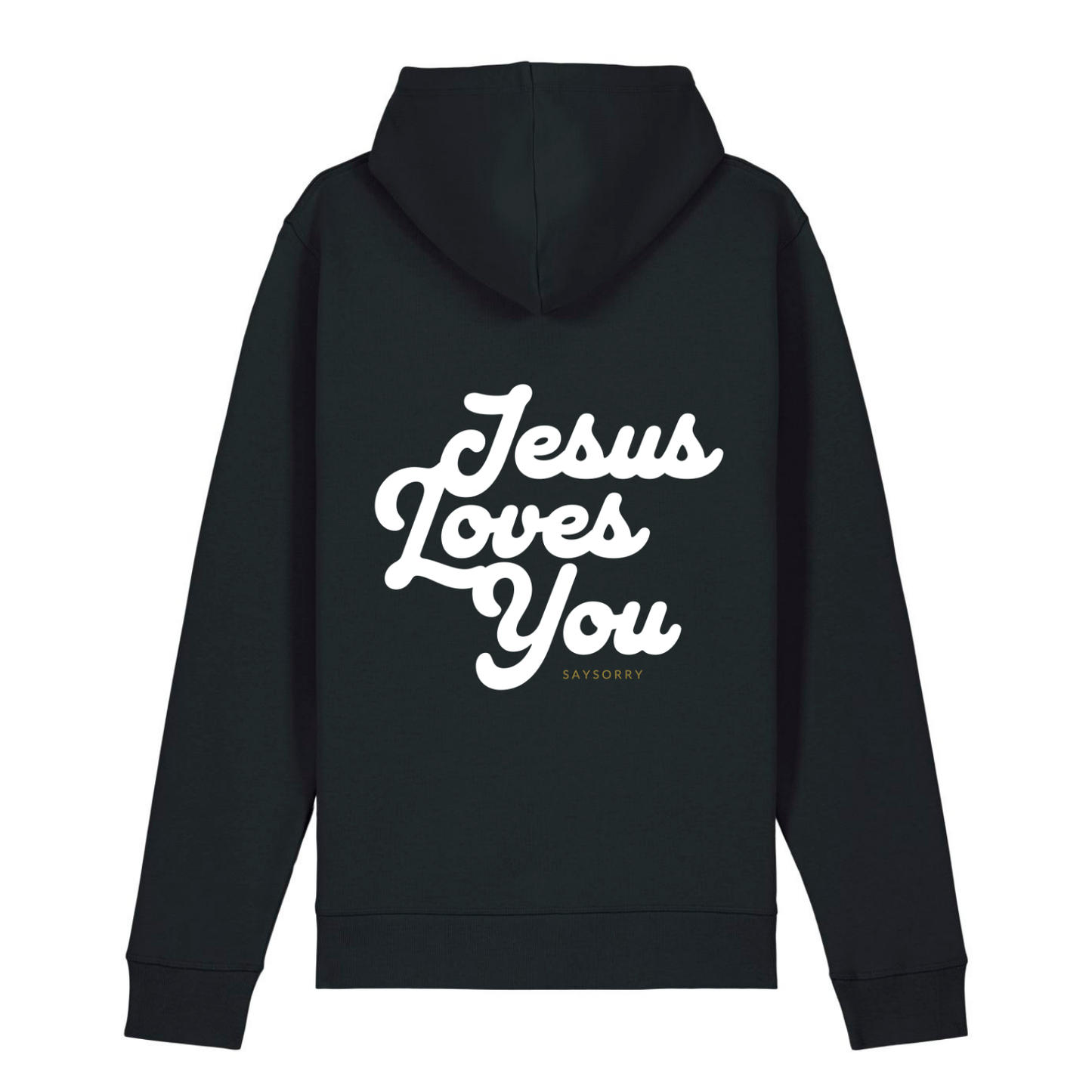 100% Organic unisex Hoodie in vielen Farben »Jesus Loves You«