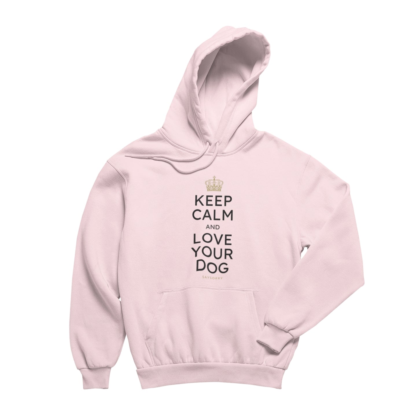 Organic Unisex Hoodie »Keep calm and love your dog«