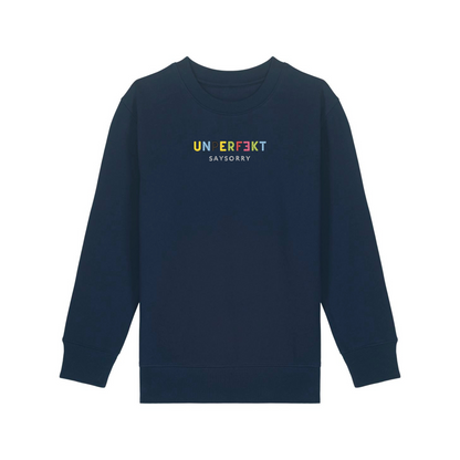 100% Organic unisex Kids Pullover »Unperfekt ist bunt« hochwertig bestickt