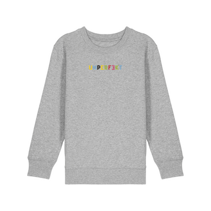 100% Organic unisex Kids Pullover »Unperfekt ist bunt« hochwertig bestickt