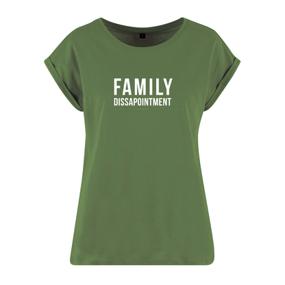 Organic Alle-Größen-Shirt weiss »Family Dissapointment«