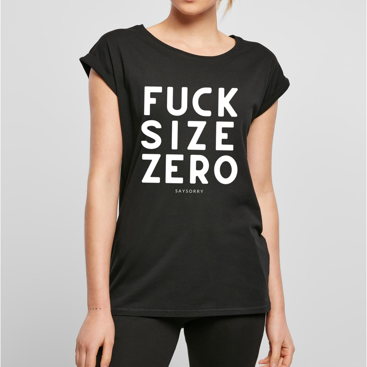 Organic Alle-Größen-Shirt »Fuck Size Zero«