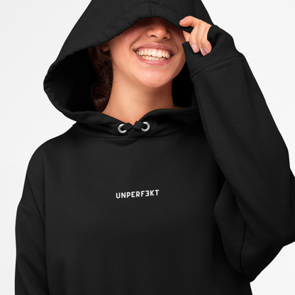 Organic Damen Hoodie in vielen Farben »Unperfekt« dezent bedruckt