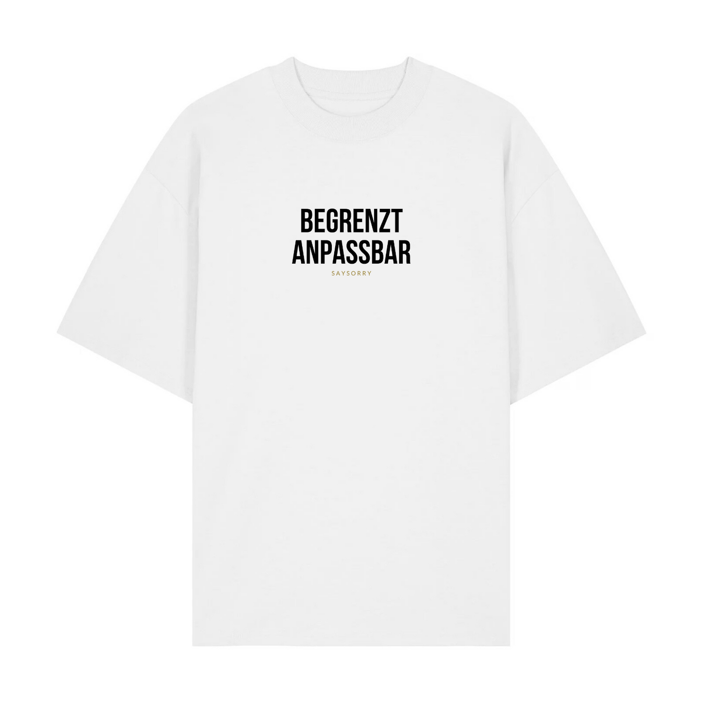 Premium Oversize T-Shirt »Begrenzt anpassbar« Unisex 100% Organic