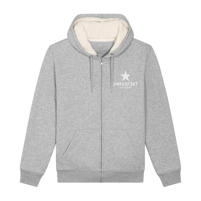 Gefütterter Organic Unisex Kuschel-Zip-Hoodie »Unperfekt mit abgebrochenem Stern«